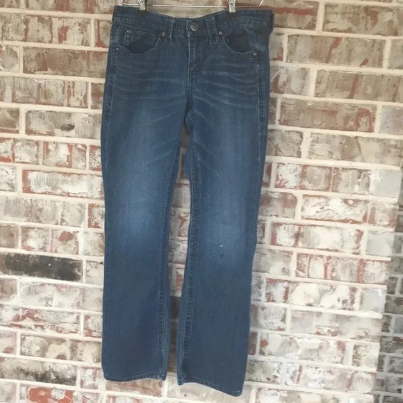 Seven7 Slim Boot Medium Wash Bling Denim Jeans - Picture 4 of 12